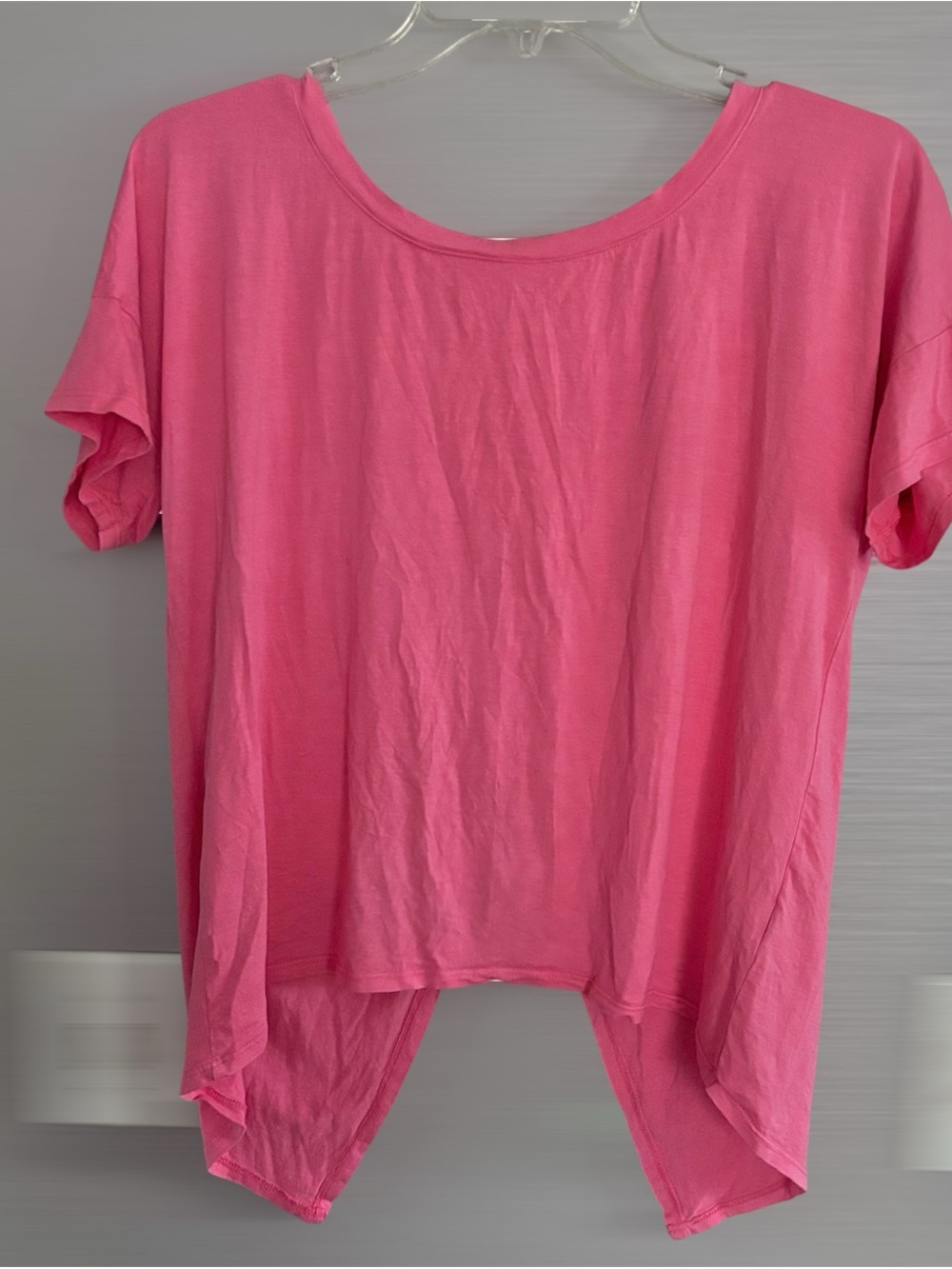 Feel The Piece coral Short Sleeve Scoop loose fit Tee -XS